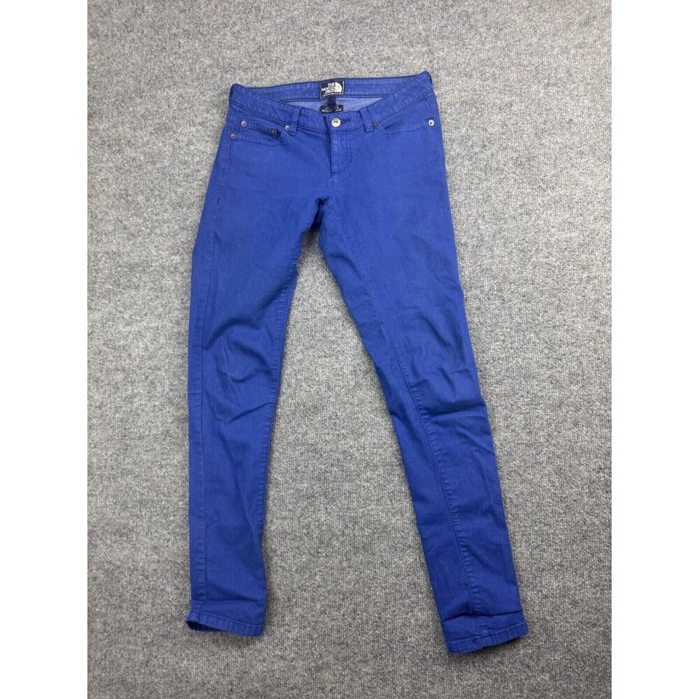 The North Face Skinny Jeans Women's 2 Royal Blue Dyed Denim Stretch Low‎ Rise